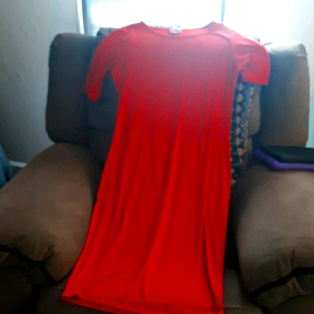 EUC-LulaRoe Unicorn/Rare Red Julia Medium